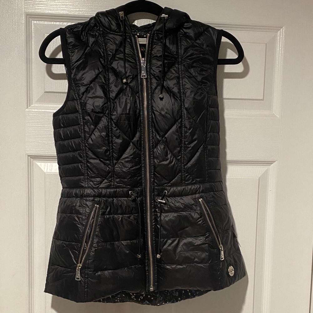 Bernardo Black Quilted Vest